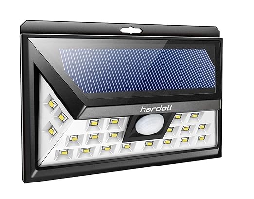 Hardoll 24 Led Solar Lights (Black)