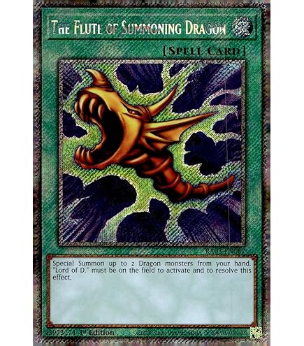Amazon.com: YU-GI-OH! - The Flute of Summoning Dragon (DPBC-EN018) -  Duelist Pack 16: Battle City - 1st Edition
