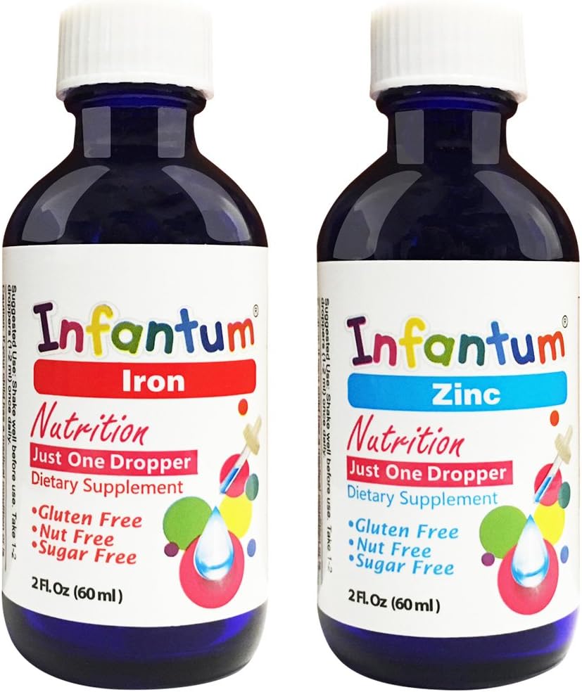 Infantum Iron/zinc Supplement Liquid,Infant/Child,No Stimulation, can be Used for a Long time,Vitamin Minerals for Children