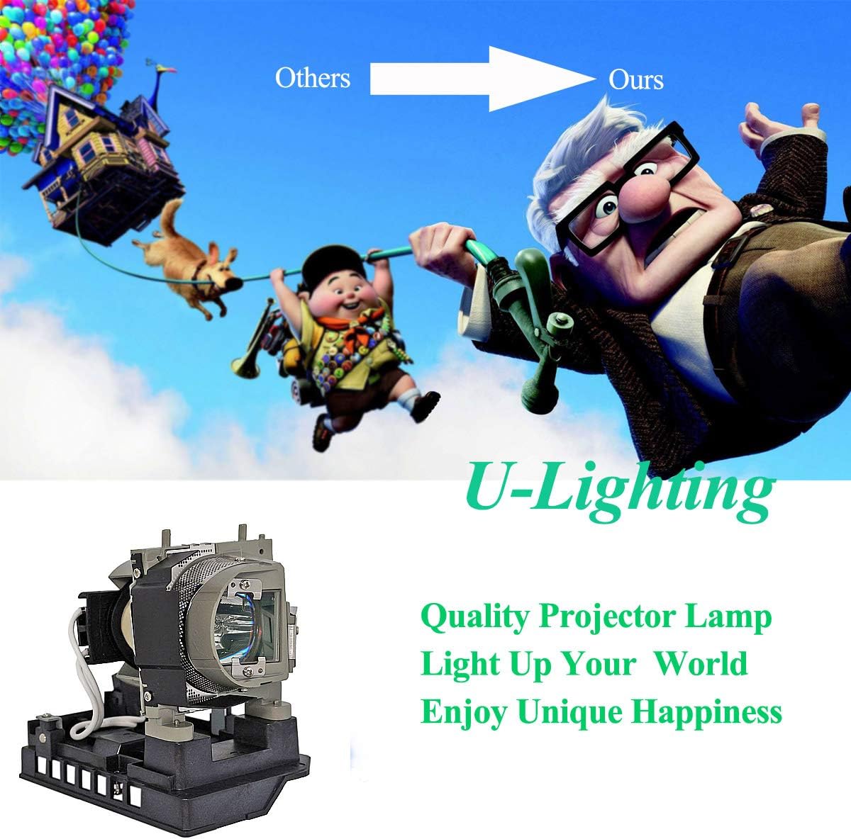 U-Lighting 20-01501-20 Replacement Projector Lamp Bulb with Housing for Smart Board 480i5 880i5 885i5 SB880 SLR40Wi UF75 UF75W Unifi 75 Unifi 75w - Image 5