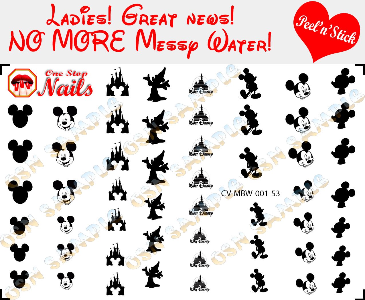 Mickey Mouse Nail Decals