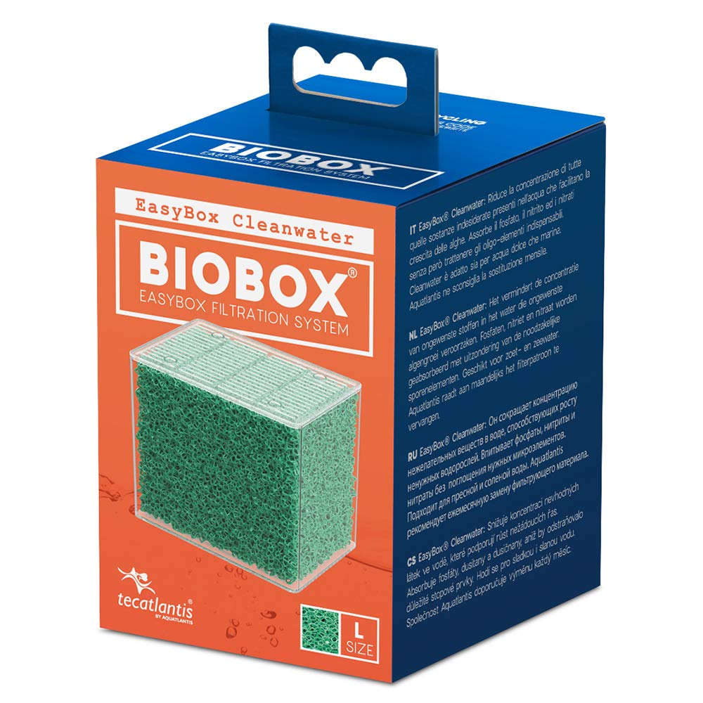Tecatlantis Easybox Cleanwater Filter Media Cartridge For Biobox Filters 2 And 3, L