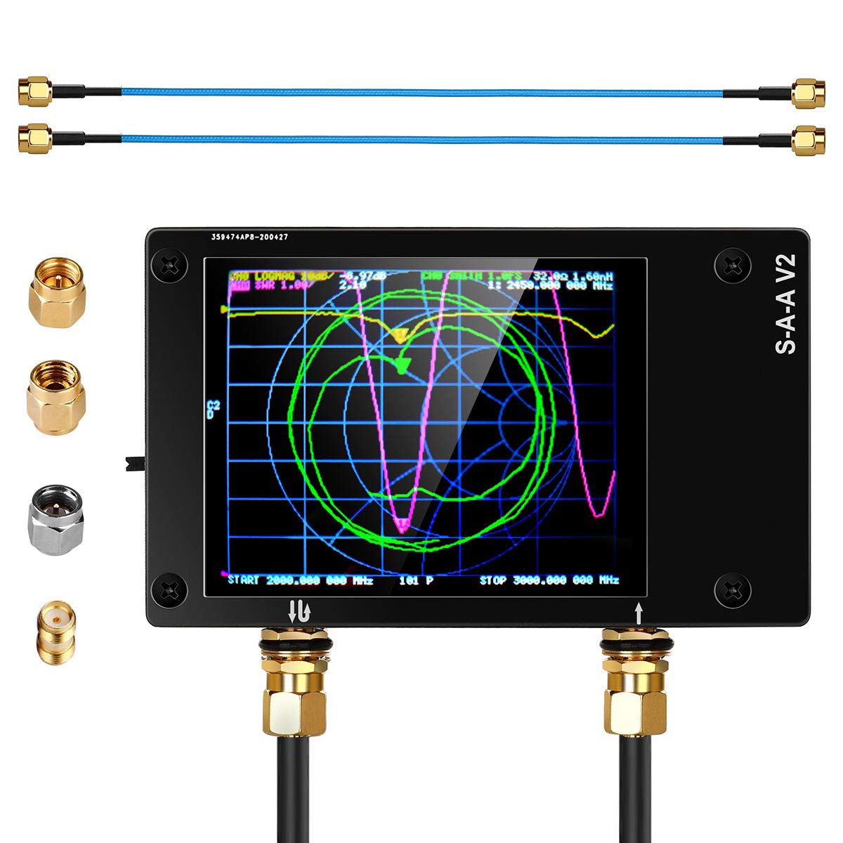 NanoVNA V2 50kHz3GHz Vector Network Analyzer Antenna Analyzer VNA HF