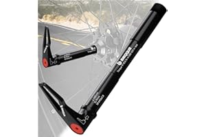 BIKQQUR Quick Release Bike Thru Axle for RockShox Boost Forks, Mountain and Road Bike Hubs Adapter Axle Aluminum Alloy Axle with Adjustable Revolve Handle (15mm X 100mm/ 110mm)