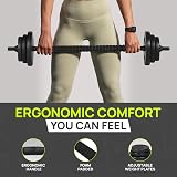 Gallant 20Kg Adjustable Dumbbells Set 2 in 1 Barbell Home Gym Black view 4