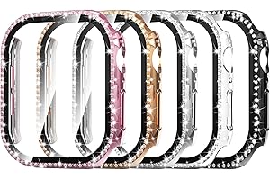 Simpeak 5-Pack Bling Screen Protector Case Compatible with Apple Watch 10 42mm, Crystals Protector Bumper Replacement for Wat