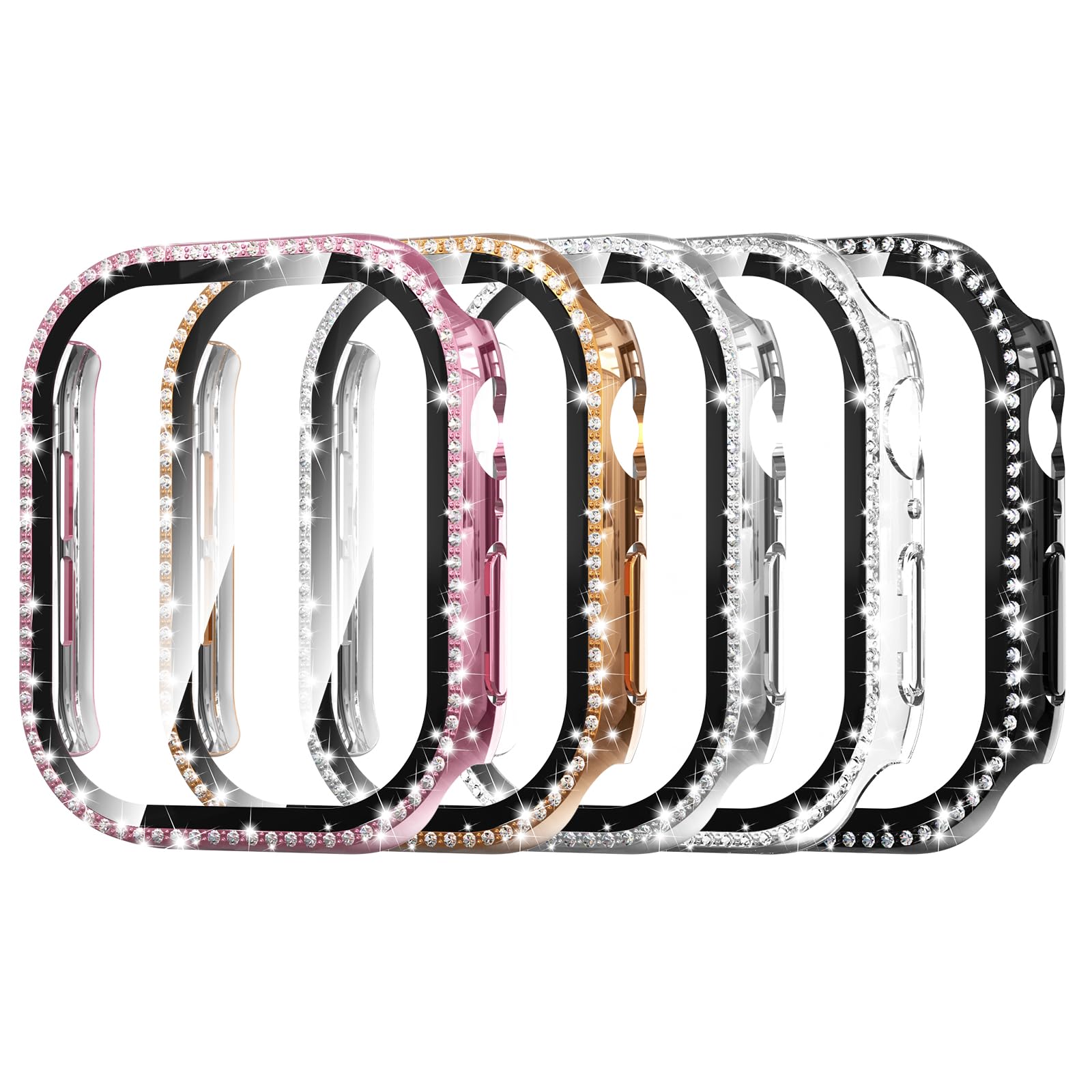 Simpeak 5 Pack Bling Screen Protector Case