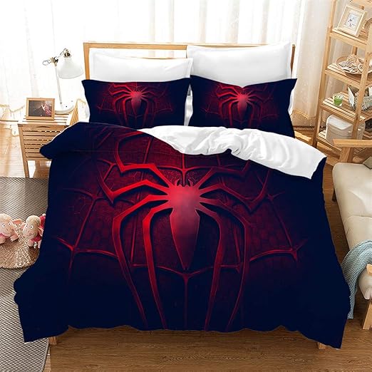 spider man queen size bedding set