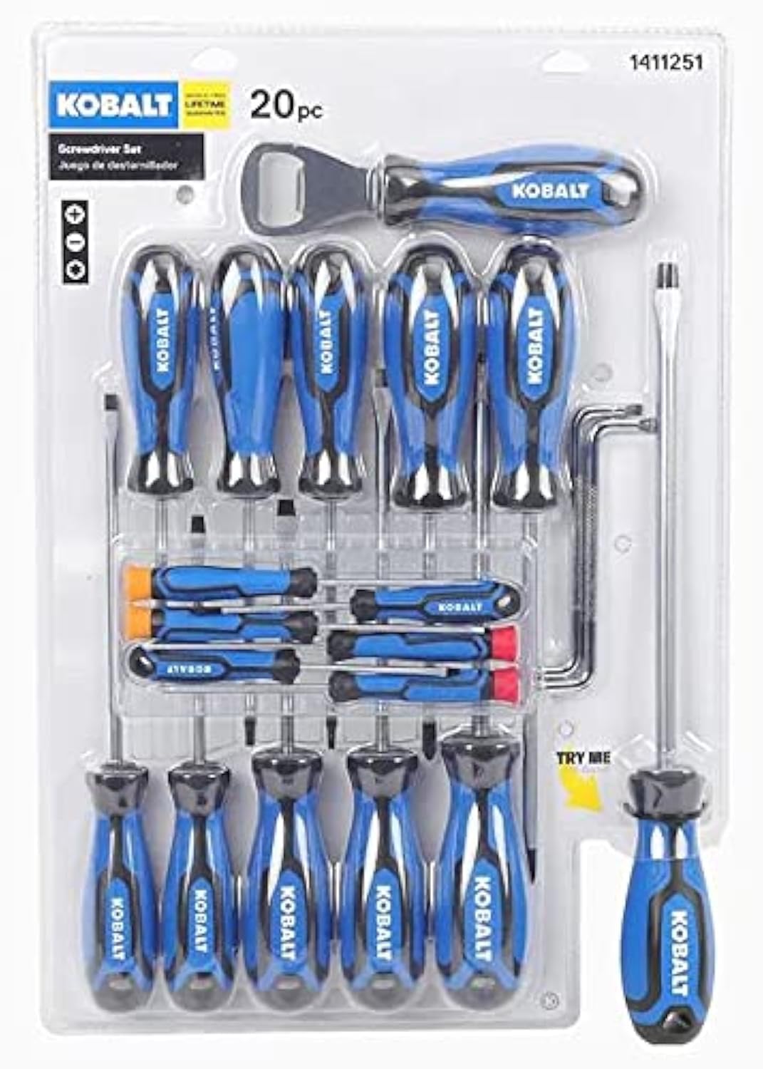 Kobalt Screwdrivers 20-Piece Plastic Handle