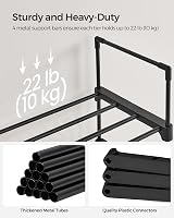 SONGMICS 10 Tier Large Shoe Rack Metal DIY Storage Shelf 45 x 30 x 174 cm view 4