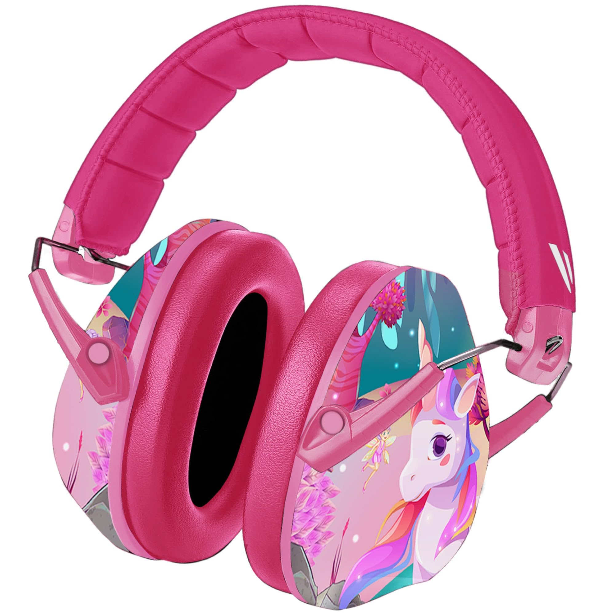 Vanderfields Premium Hearing Protection Ear Defenders - Broad Spectrum Sound Reduction 32 dB at 2K Hz Noise Cancelling - Headset Safety Noise Cancellation - Headphones Kids 3-12 - Unicorn Fantasy