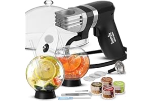 HOMIA Smoking Gun Wood Smoke Infuser Birner PRO - Premium Kit, 13 PCS, Smoker Machine with Accessories and Wood Chips - Cold Smoke for Food and Drinks - Gift for Man