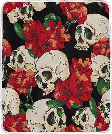 Amazon Com Alaza Home Decor Red Flower Sugar Skull Dia De Los