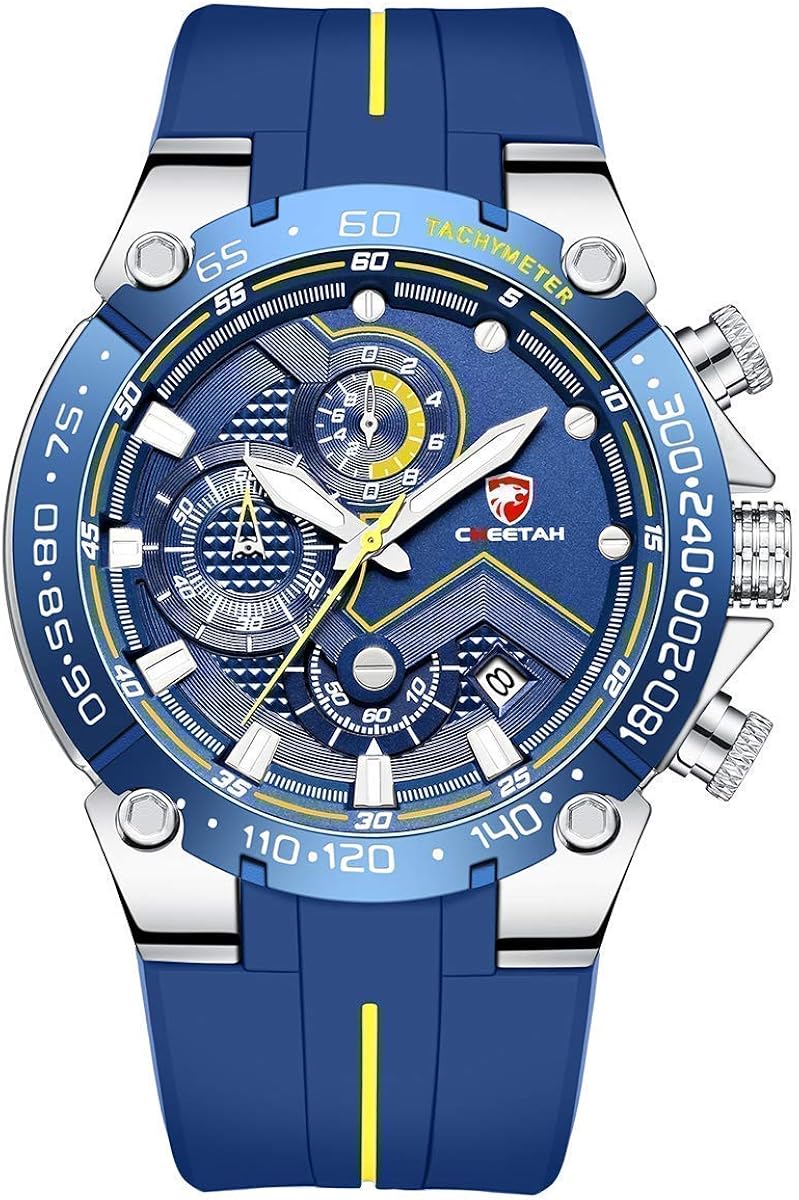 CHEETAH Mens Chronograph Watch Outdoor Waterproof Military Tactical