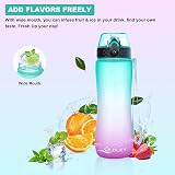 OLDLEY 750ml Water Bottle with Straw, BPA Free Tritan, Leakproof, Time Markers, view 6