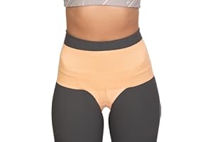 FEMME JOCK Patented Women’s Pelvic Floor Orthotic Support Belt ― Uterus Pain Relief Girdle for Dropped Bladder, Vulvar Varicosities, Postpartum Recovery, SPD | High Waist - BEACH SAND - MEDIUM