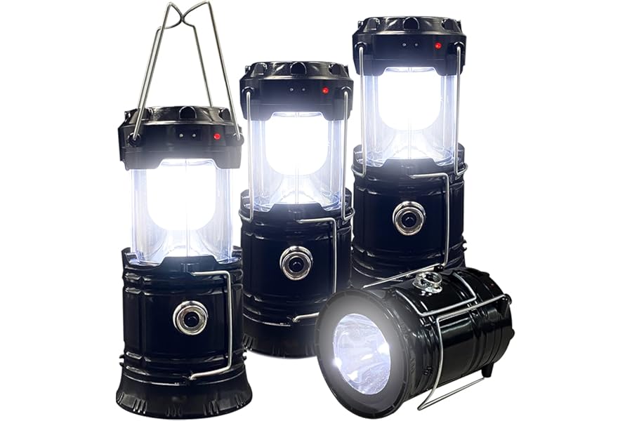 Best Solar USB LED Camping Lantern 4-Pack 2026