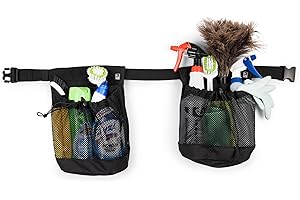 SupplyMaid Cleaning Tool Belt with 2 Large Tool Pouches for Pro Cleaners and Window Washers