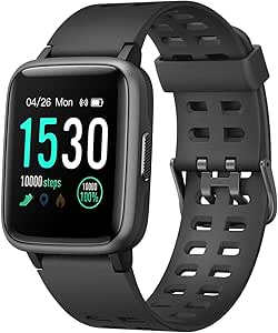 Letsfit Smart Watch, Fitness Tracker with Heart Rate Monitor, Activity Tracker with 1.3