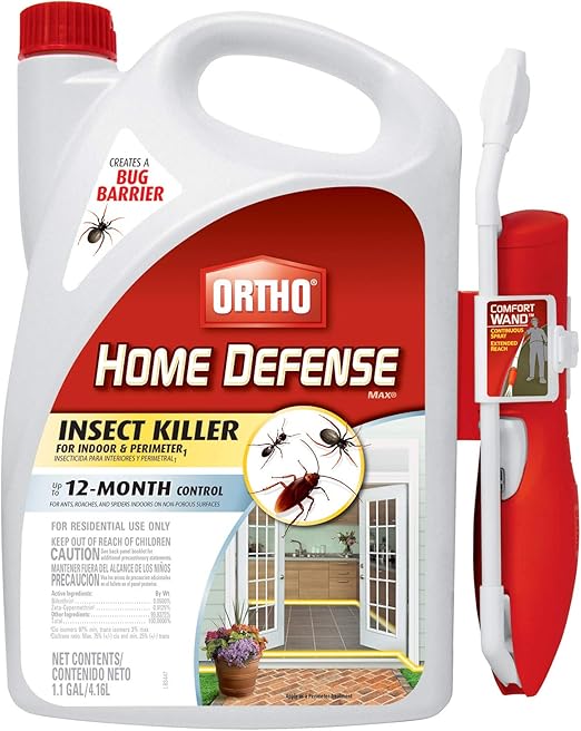 Ortho Home Defense Max Insect Killer For Indoor Perimeter Rtu Wand 1 1 Gallons Amazon Co Uk Garden Outdoors
