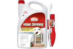 Ortho Home Defense MAX Insect Killer for Indoor & Perimeter1 with Comfort Wand - Kills Ants, Cockroaches, Spiders, Fleas, Ticks & Other Listed Bugs, Creates a Bug Barrier, 1.1 gal.