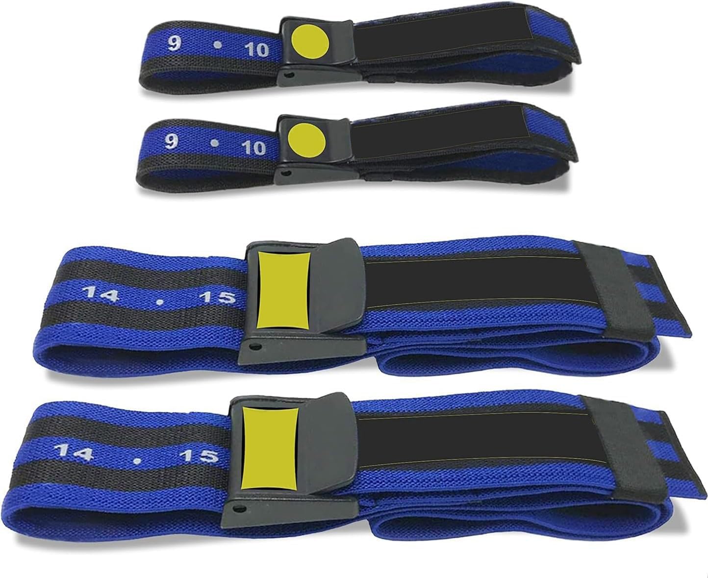 Ceciliec Bands Blood Flow Restriction Bands for Arms Legs & Glutes Extra Wide 2" Straps for Occlusion Training Quick-Release Elastic Strap Ideal for Muscle Growth Without Heavy Weights (4 Set)