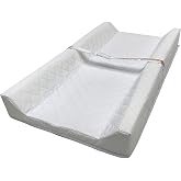 Ingenuity Contoured Changing Pad – Includes Waterproof Changing Liner and Safety Fastening Strap with Quick-Release Buckle