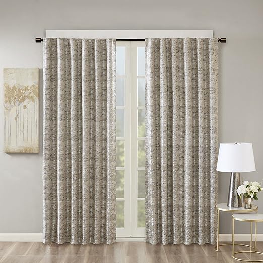 Amazon Com Blackout Curtains For Bedroom Luxury Light Black