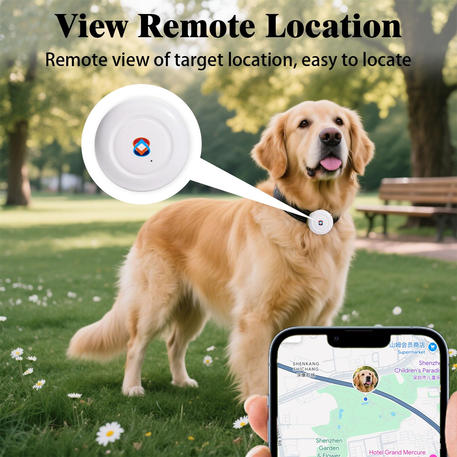 GPS Tracker for Vehicles, Cars, Pets, Kids & Valuables – No SIM Card, No Subscription – Real-Time Global Tracking Device – Compatible with iOS & Android