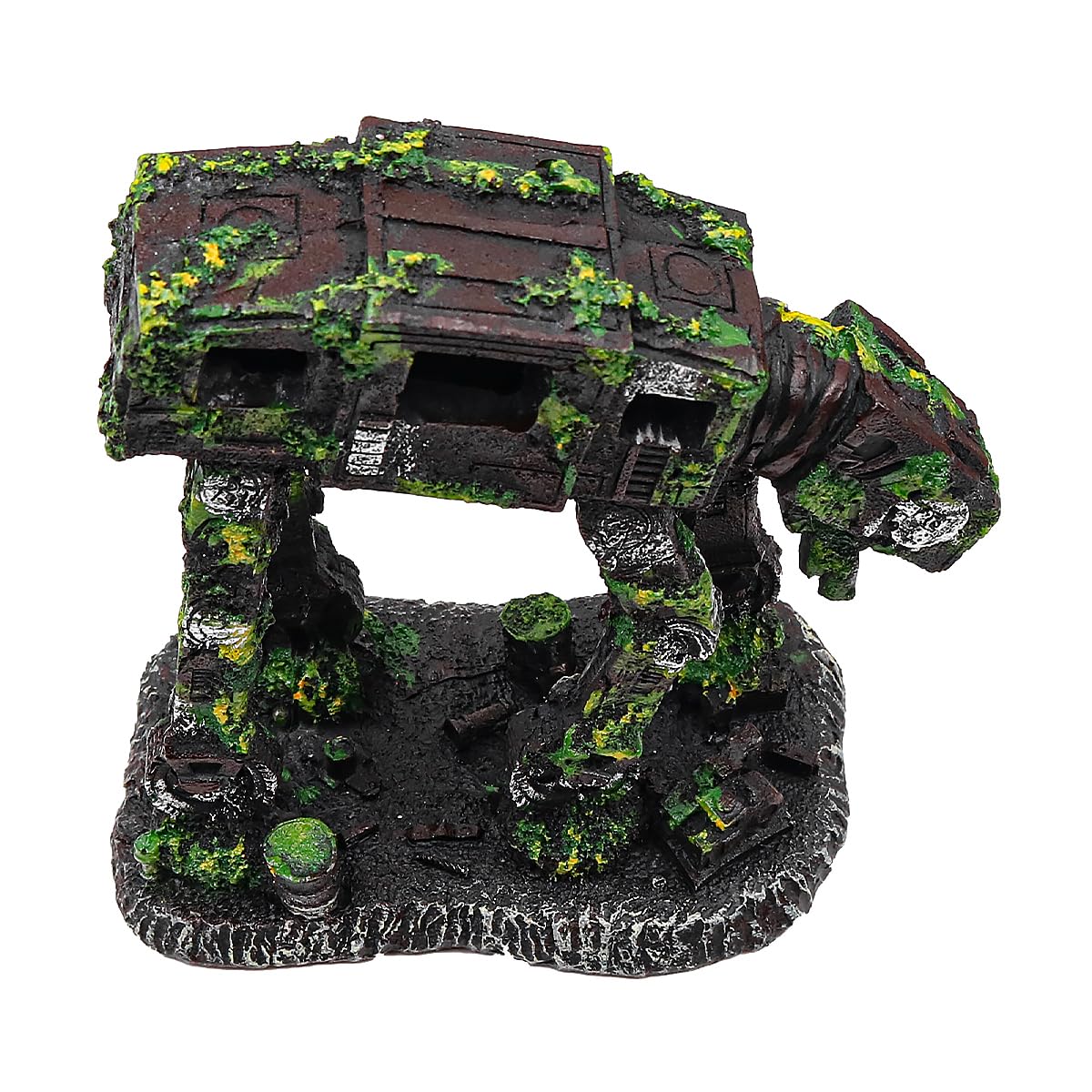 POFET Fish Tank Decorations Aquarium Ornaments Fish Tank Ornament Robot Dog Fish Tank Decoration Resin Crafts