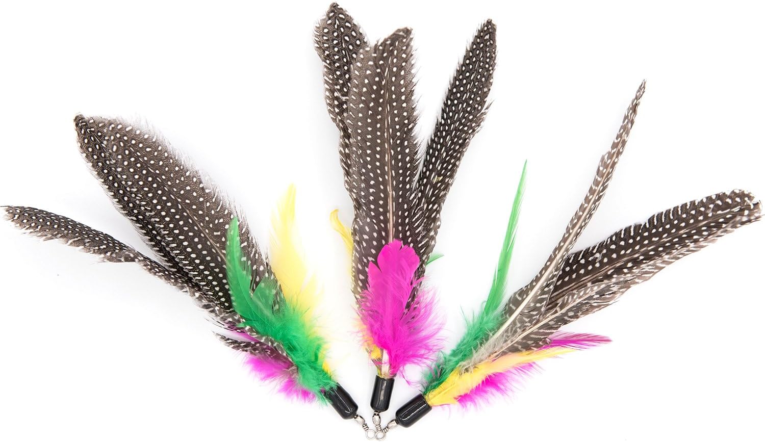 MorePets Daily Premium Handmade Cat Teaser Wand Toy Spinning Feather Refill