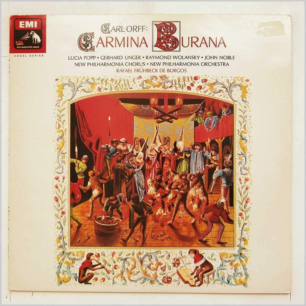 CARL ORFF - CARMINA BURANA caniones profanae (Vinyl Schallplatte):  Amazon.co.uk: CDs &amp; Vinyl