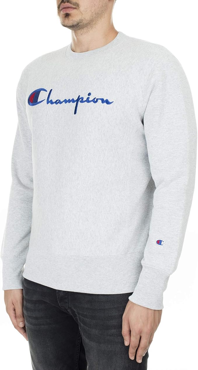 champion boucle script crew sweatshirt