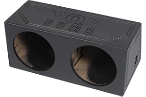 Q Power QBomb QBOMB12S Dual 12" Sealed Port Subwoofer Sub Box w/Bedliner Spray