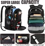 MATEIN 50L Travel Laptop Backpack 17.3 Inch USB Charging TSA Anti Theft Water view 2