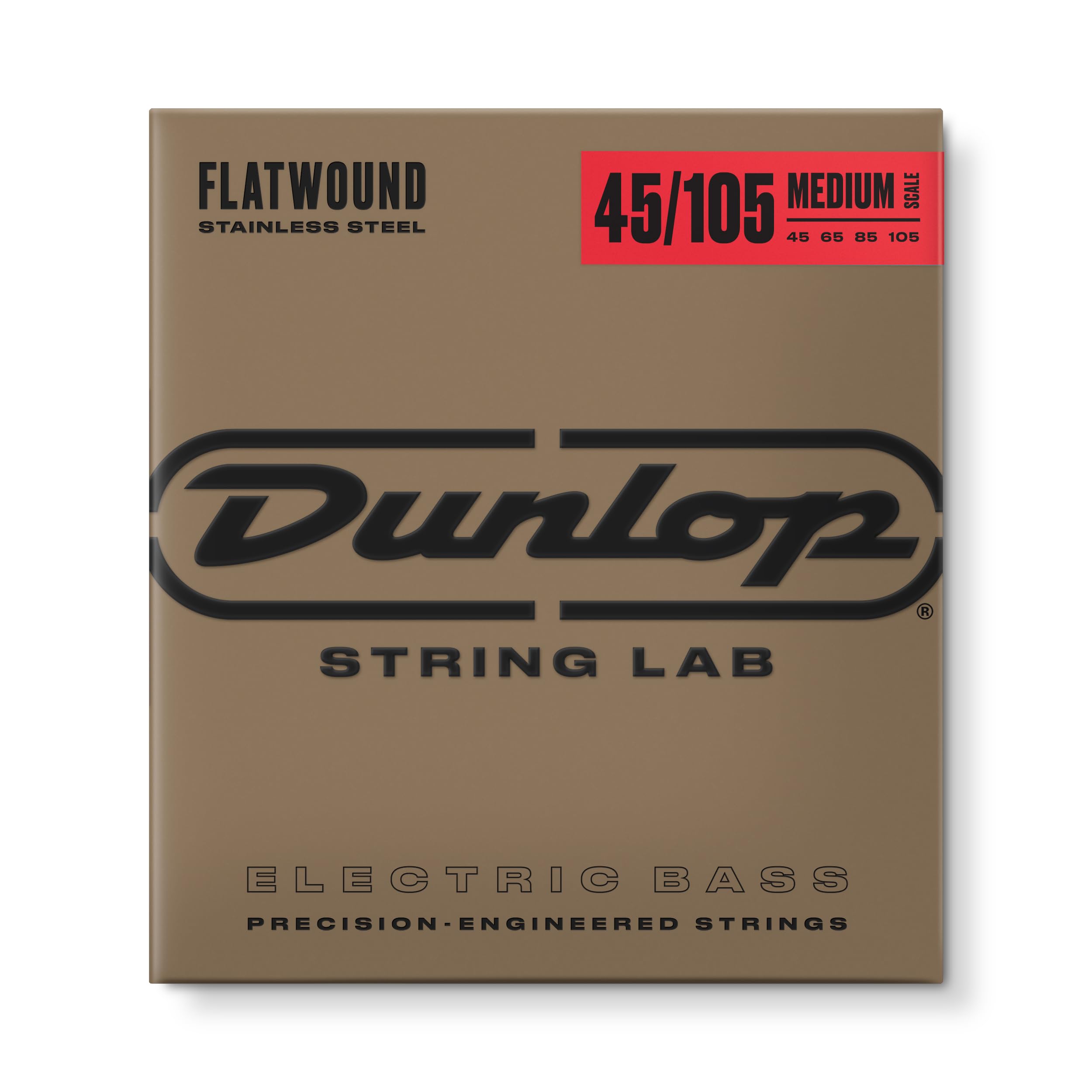 Dunlop Stainless Steel Flatwound Bass Strings Medium Scale 45-105 — image 1