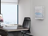 EasyPAG Metal 6 Tier A4 Wall Mounted Document Holder White view 5