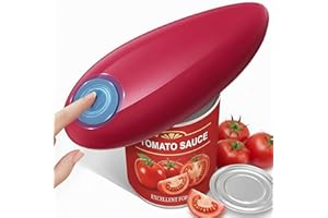 Electric Can Opener, Automatic Can Opener for Seniors with One-Touch Safe Operation, Battery Operated & Cordless, Smooth Edge