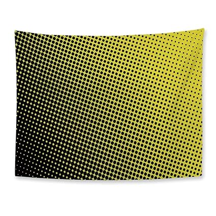 Amazon Com Yellow Decor Soft Tapestry Ombre Themed Yellow
