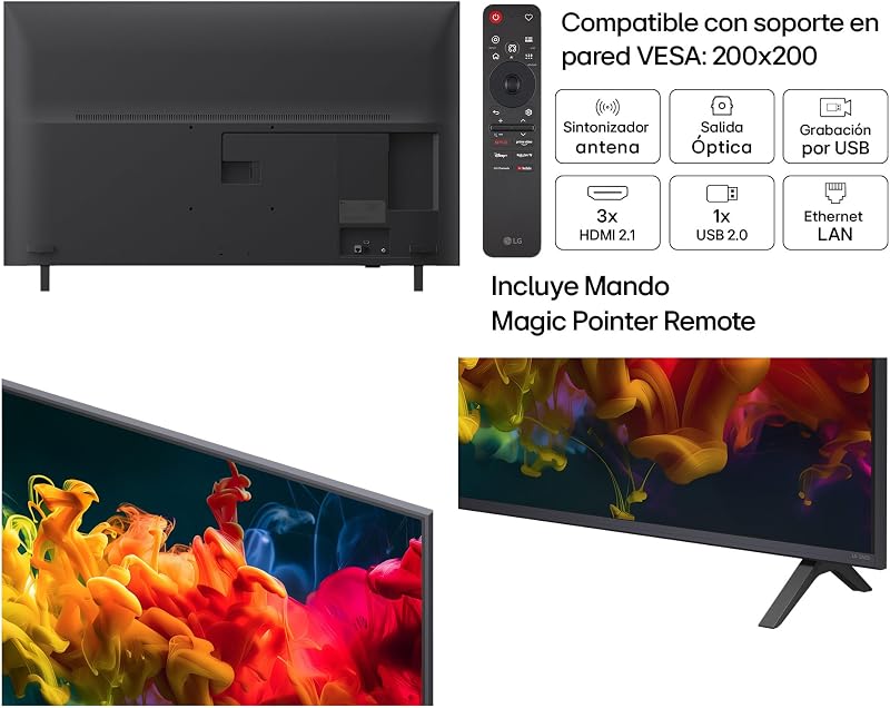 50QNED80B6B - Smart TV QNED EVO AI 50" 4K Sin Reflejos 94%, 2026