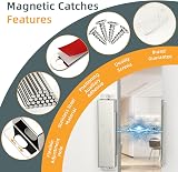 Jiayi Magnetic Door Catch 2 Pack Heavy Duty 40KG Stainless Steel Cabinet Latch view 3