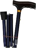 Ability SuperstoreFolding Walking Stick Blue Ice 29-33-inch Adjustable Height