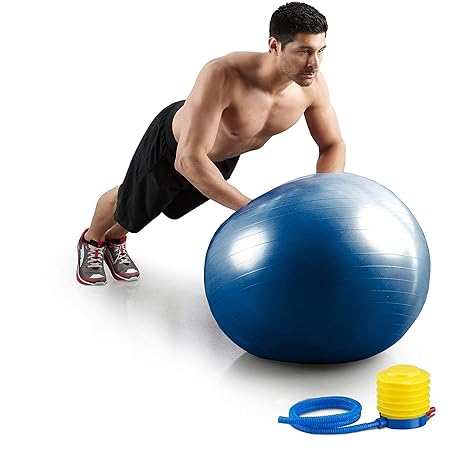 PICKVILL Exercise Ball Professional Grade Anti Burst Exercise Equipment for Home, Balance, Gym, Core Strength, Yoga, Fitness with Pump