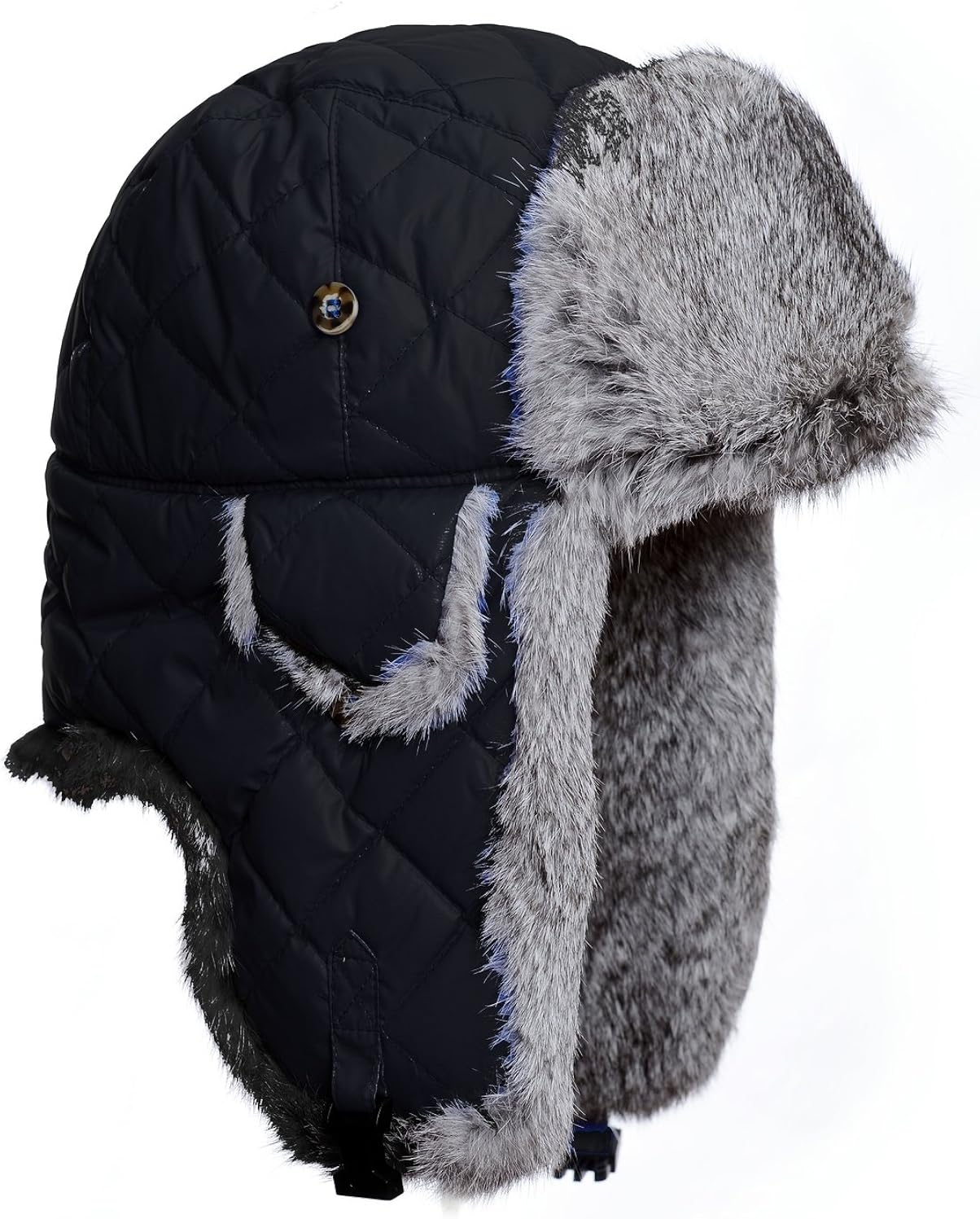 white camo bomber hat