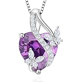 Vesitim Butterfly Necklaces for Women Sterling Silver Infinity Heart Pendant Birthstone Jewelry Gift with 14k Yellow Gold/Rose Gold Plated