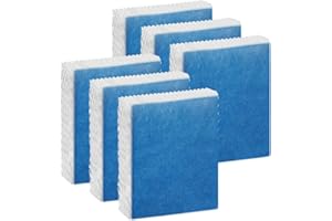 6 Pack HFT600 Wicking Filter Humidifier Replacement Filters, Compatible with Honeywell Top Fill Tower Humidifier HEV615, HEV6