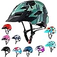 Kids Bike Helmet,Bavilk Kids Helmet CPSC Certified Boys Girls Bike Helmets with LED Light Detachable Visor Children Youth Teen Helmet for Skating Cycling Scooter Adjustable & Lightweight 19.7"-22.4"