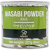 Soeos Premium Wasabi Powder, with Real Wasabi, Grade AAA Wasabi Powder, 8oz (227g)