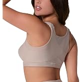 Leonisa Front Closure Posture Corrector Full Coverage Bra - Wireless Back Support Bras for Women