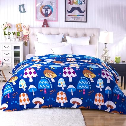 ASD Manta Franela Rural Suave Individual Cama Doble Coral Polar Manta-B